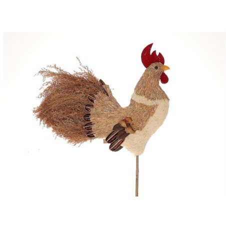 COQ EN PAILLE 38CM H86CM pièce