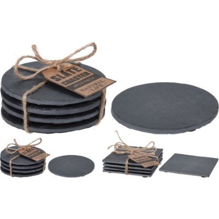 ARDOISE CARRE ET RONDE 2 sets de 4P