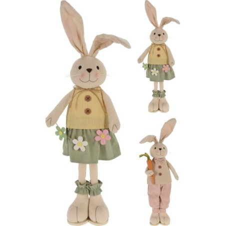 LAPIN DEBOUT H78CM le couple