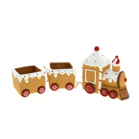 C.POT TRAIN PAIN D'EPICE LUMINEUX 30x8.2 H13CM pièce