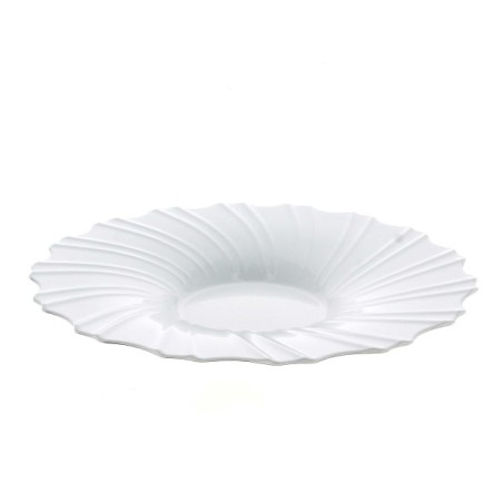 ASSIETTE PLASTIQUE BLANCHE 035CM la pièce