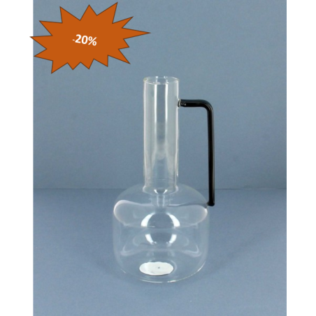 VERRE CARAFE+POIGNEE NOIR 010 H20CM pièce