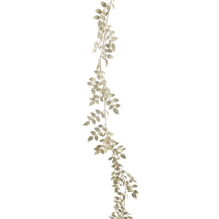 GUIRLANDE DE FEUILLE OR 175CM  à la pièce