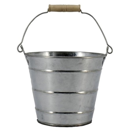 ZINC-SEAU NATUREL 3 RAINURES 013 H12CM les 6P