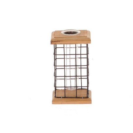 SOLIFLOR /1 BASE BOIS ET GRILLAGE 7x6 H12CM /10P