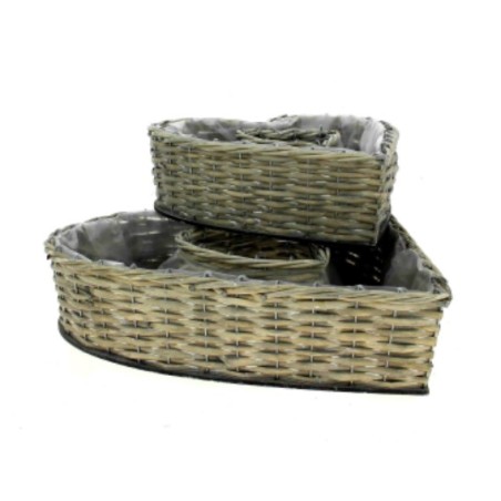 COEUR OSIER GRIS A GARNIR SET 2P