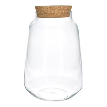 VERRE TERRARIUM + BOUCHON H24.3CM /1P