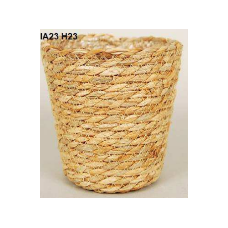 C.POT OSIER NATUREL 017 H16CM la pièce
