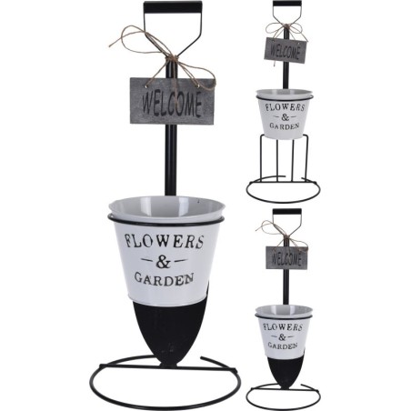 ZINC-POT DANS OUTILS DE JARDIN Ass/2P
