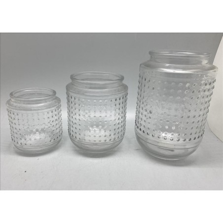VERRE VASE POINT NATUREL 010 H12.5CM /12P