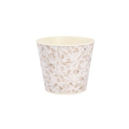 ZINC-POT LUNARIA BEIGE 016 H13.5CM les 10P
