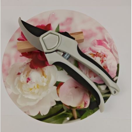 SECATEUR BI-MATIERE NOIR/GRIS 21CM 