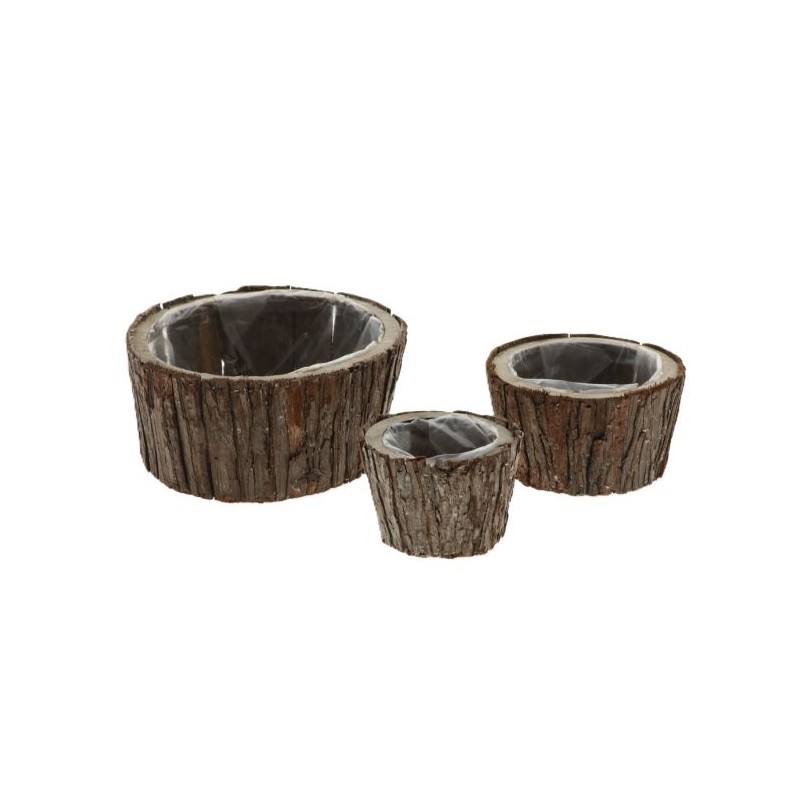 COUPE ECORCE BOIS BRUT SET 3P