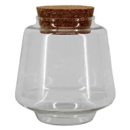 VERRE TERRARIUM+BOUCHON 007 H13CM