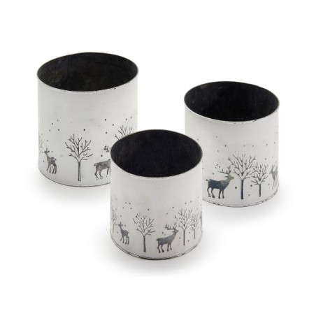 ZINC C.POT CERF BLANC 014 à 018 SET 3P