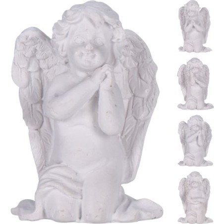 ANGE BLANC A GENOUX 7CM les 12P