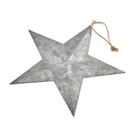 ETOILE ARGENT A SUSPENDRE 33CM les 6P