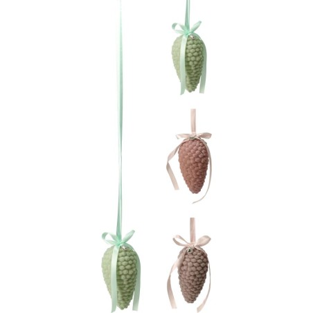 POMME DE PIN COULEUR A SUSPENDRE PM les 18P