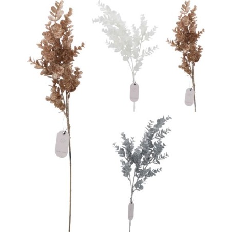 BRANCHE EUCALYPTUS PAILLETE 76cm les 6P