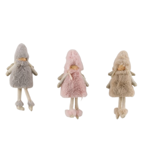ANGE PELUCHE A SUSPENDRE H27CM les 3P