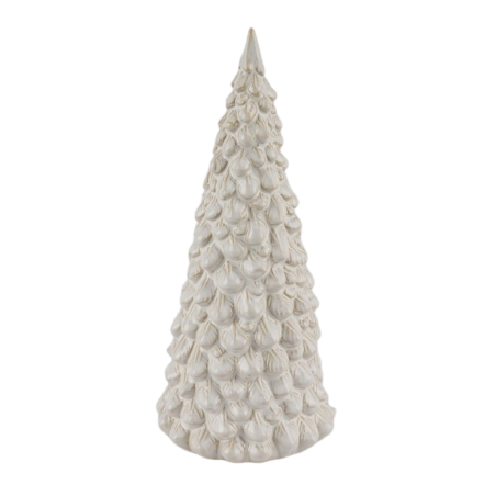 SAPIN VERNIS BEIGE H19CM les 4P
