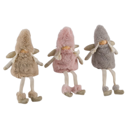 ANGE PELUCHE ASSIS H27CM les 3 pièces