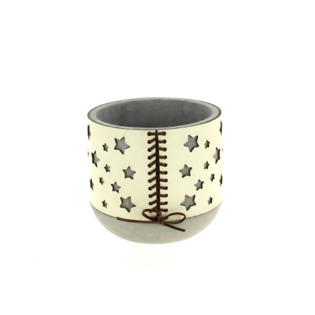 C.POT ETOILE AVEC LACAGE 013.5 H12CM les 4P