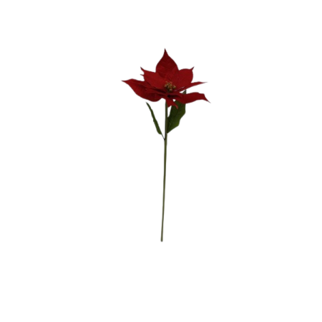 FLEUR POINSETTIA ROUGE 035 H105CM à la pièce