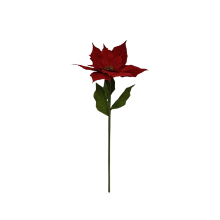 FLEUR POINSETTIA ROUGE 055 H135CM à la pièce