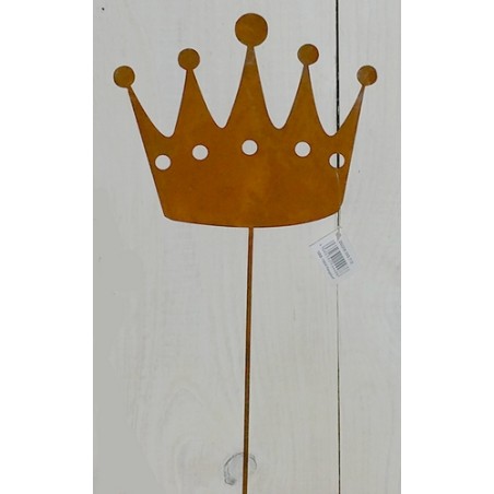 COURONNE ROUILLEE SUR PIQUE H17CM /5P