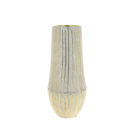 VASE BEIGE COTELE OR 015 H34CM à la pièce