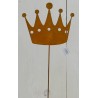 COURONNE ROUILLEE SUR PIQUE H17CM /5P