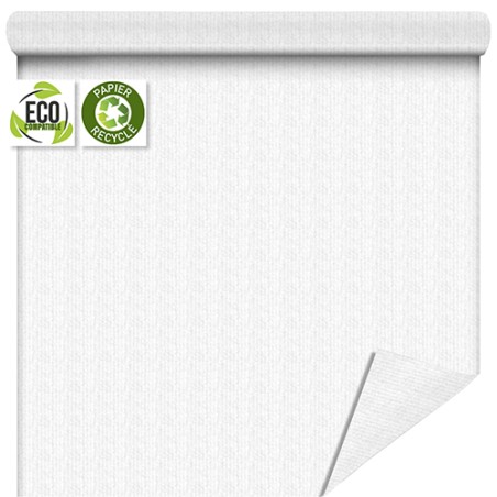 PAPIER KRAFT UNI fond blanc RECYCLE 80CM X 120M 60gr