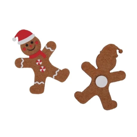 STICKERS NOEL PAIN D'EPICE a coller les 12P