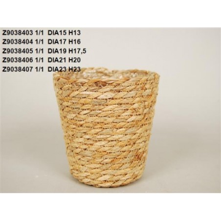 C.POT OSIER NATUREL 021 H20CM à la pièce