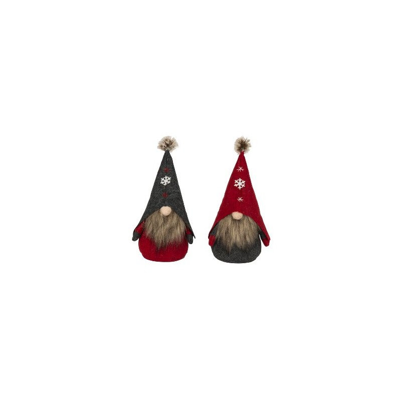 GNOME DE NOEL DEBOUT H28CM Assorti les 4P