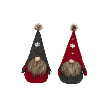 GNOME DE NOEL DEBOUT H28CM Assorti les 4P