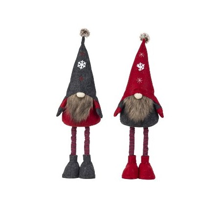 GNOME DE NOEL EXTENSIBLE H65CM Assorti.2P