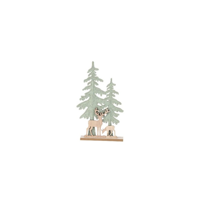 SAPIN FEUTRINE+RENNES BOIS H30CM les 4P