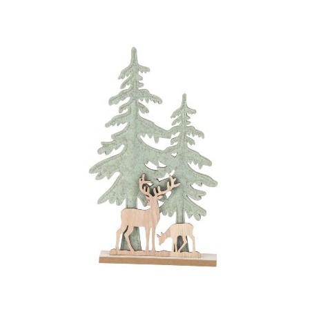 SAPIN FEUTRINE+RENNES BOIS H30CM les 4P