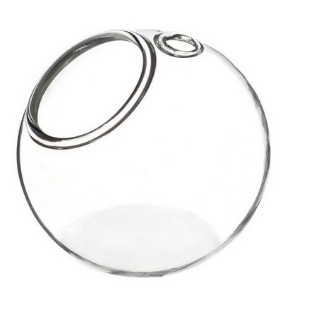 VERRE BOULE fond plat AVEC TROU 08CM les 6P