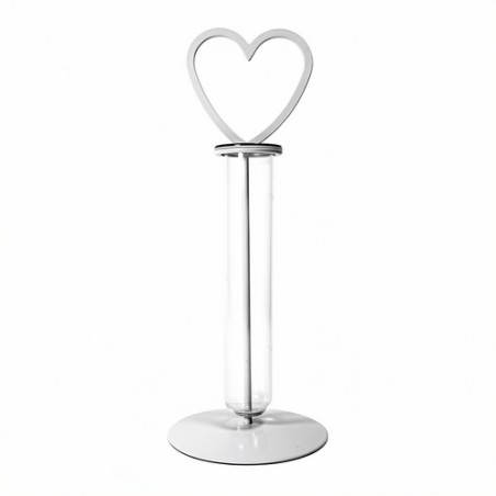 SOLIFLOR SUP.COEUR FER BLANC 23CM les 6P