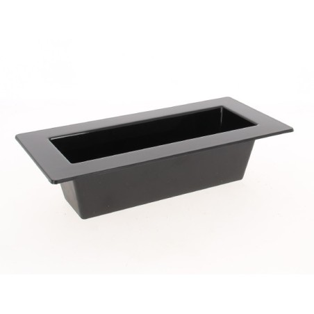 JARDINIERE POLYPRO NOIRE 28X13.5CM