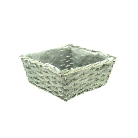 COUPE OSIER GRIS 25X25 H10CM à la pièce
