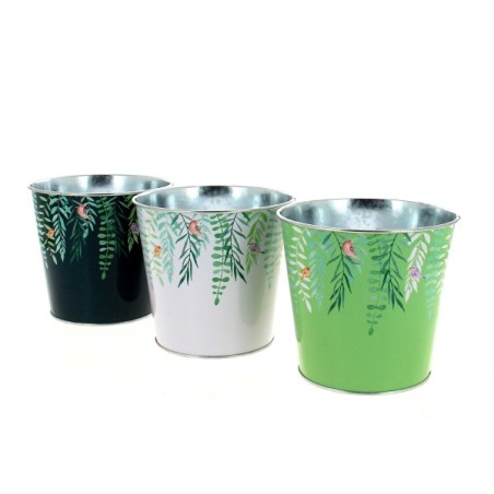ZINC-POT VEGETAL 013.5 H12CM les 12P