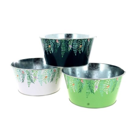 ZINC-POT VEGETAL 019.5 H10CM les 12P