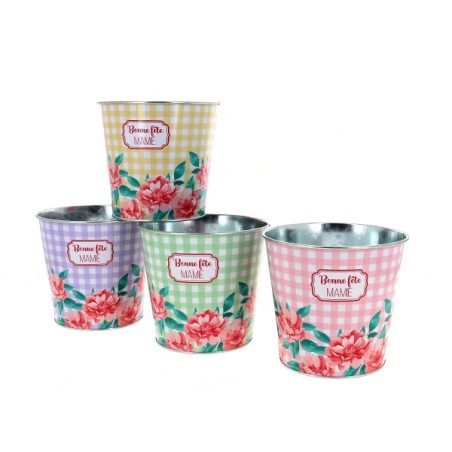 ZINC-POT VICHY "BF MAMIE" 013.5 H12CM les 12P