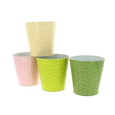 ZINC-POT ARABESQUE 011.5 H09.5CM les 12P