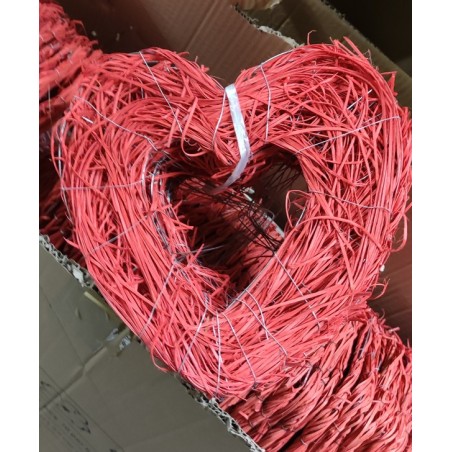 PORTE-BOUQUET OSIER COEUR les 10P