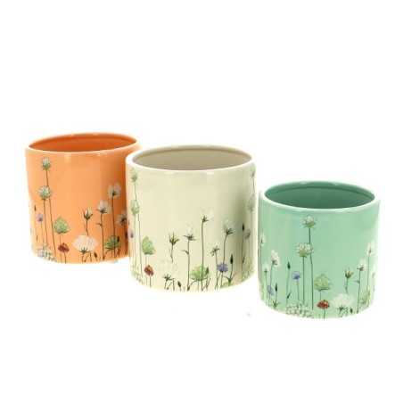 C.POT FLEURETTE 011.8 H10.9CM les 6P